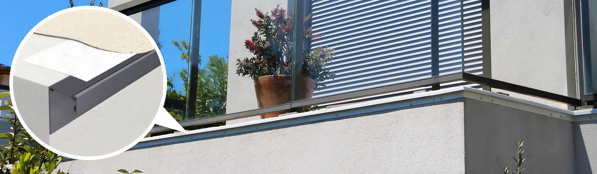 Dallnet résine :  Système d'arrêts d'étanchéité et de protection des nez de balcon